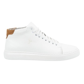 Polbut Zapatos hombre piel 2110sw blanco con marrón