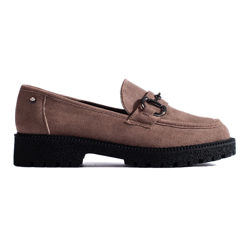 W. Potocki Mocasines de ante beige oscuro para mujer de Lords Potocki marrón