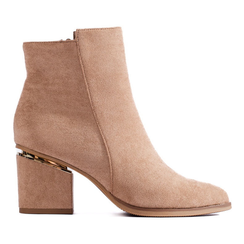 Botines de ante beige de Shelovet