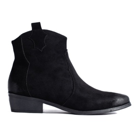 W. Potocki Botas cowboy mujer negras Potocki ante negro