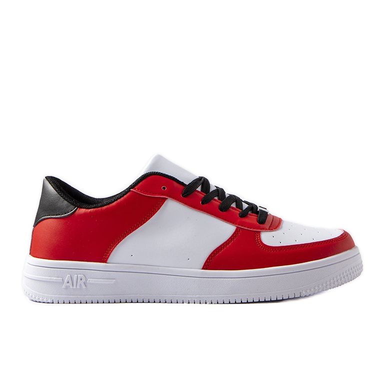 Zapatillas de hombre rojas y blancas de Cimmaron blanco