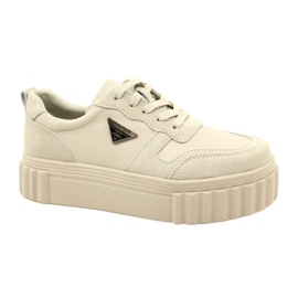 Creepers de cuero beige Filippo DP4913/23 BE beige