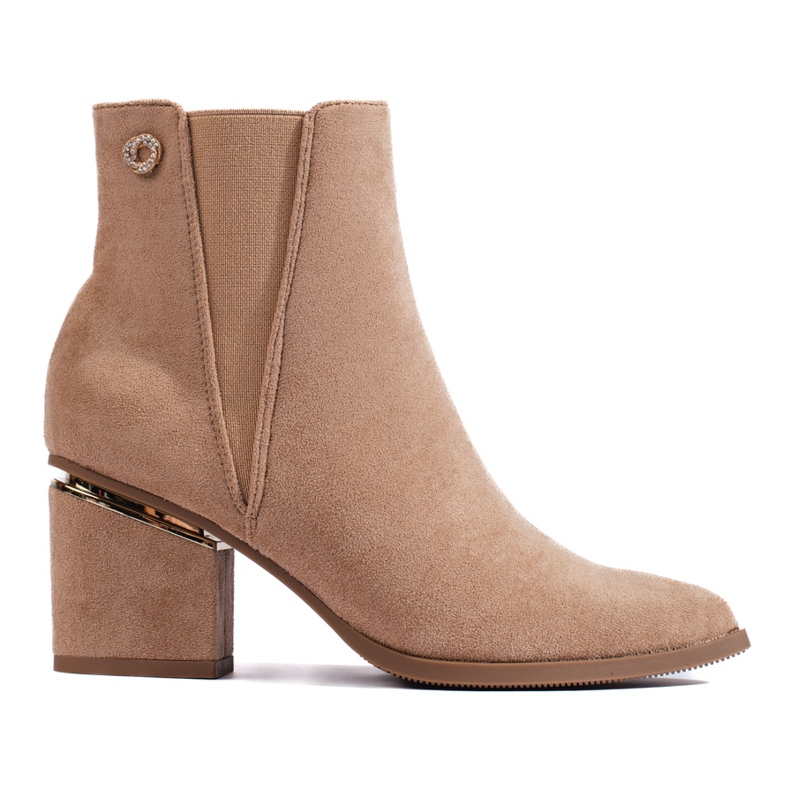 Botines mujer Shelovet de ante beige