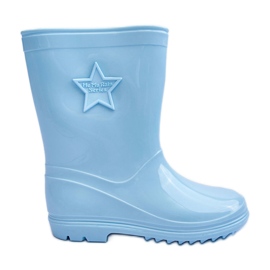 PG3 Botas de agua infantiles de goma Celeste Malvi azul
