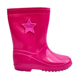 PG3 Botas de agua infantiles de goma Fucsia Malvi rosa