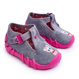 BEFADO S.A. Botines Befado Pantuflas 110P480 Gris y Rosa