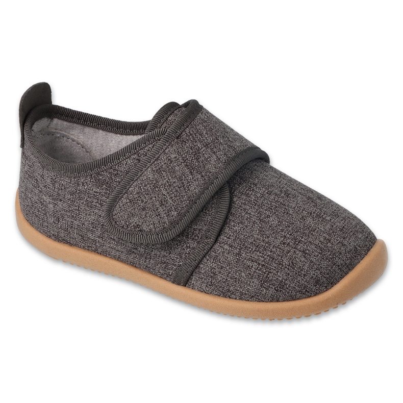 Pantuflas infantiles befado con aplicación de piel 902Y022 gris Pantuflas infantiles befado con aplicación de piel 902Y022 gris