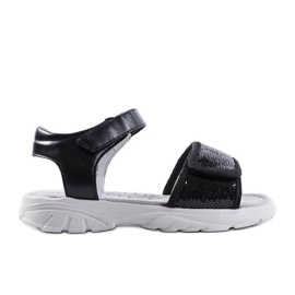 Sandalias infantiles negras de Grenier. negro
