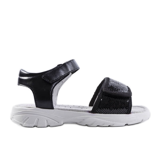Sandalias infantiles negras de Grenier. negro