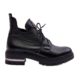 Lemar Botas Planas Mujer Piel Negro Charline
