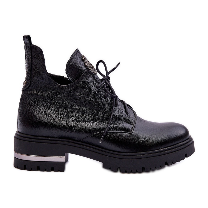 Lemar Botas Planas Mujer Piel Negro Charline