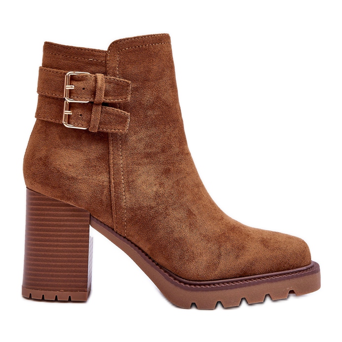 Botas Tacón Ante Marrón Makeline Botas Tacón Ante Marrón Makeline