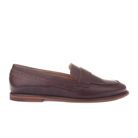 Marco Shoes Mocasines fabricados en piel natural. marrón