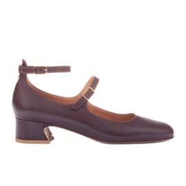 Marco Shoes Zapatos de salón con cierre rojo