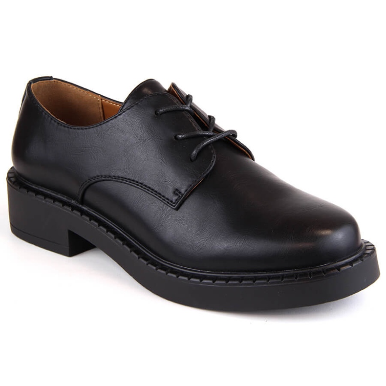 Zapatos mujer con cordones negros Sergio Leone BT194