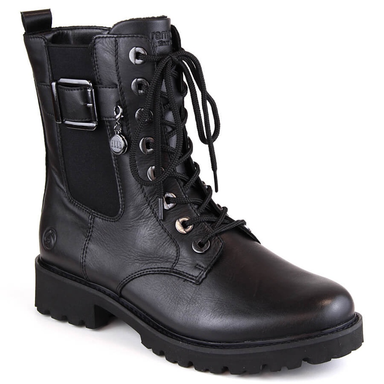 Botas aislantes cómodas de piel para mujer, negro Remonte D8668-00