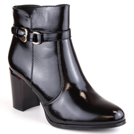 Botas negras de charol con aislamiento para mujer de Sergio Leone BT324 negro