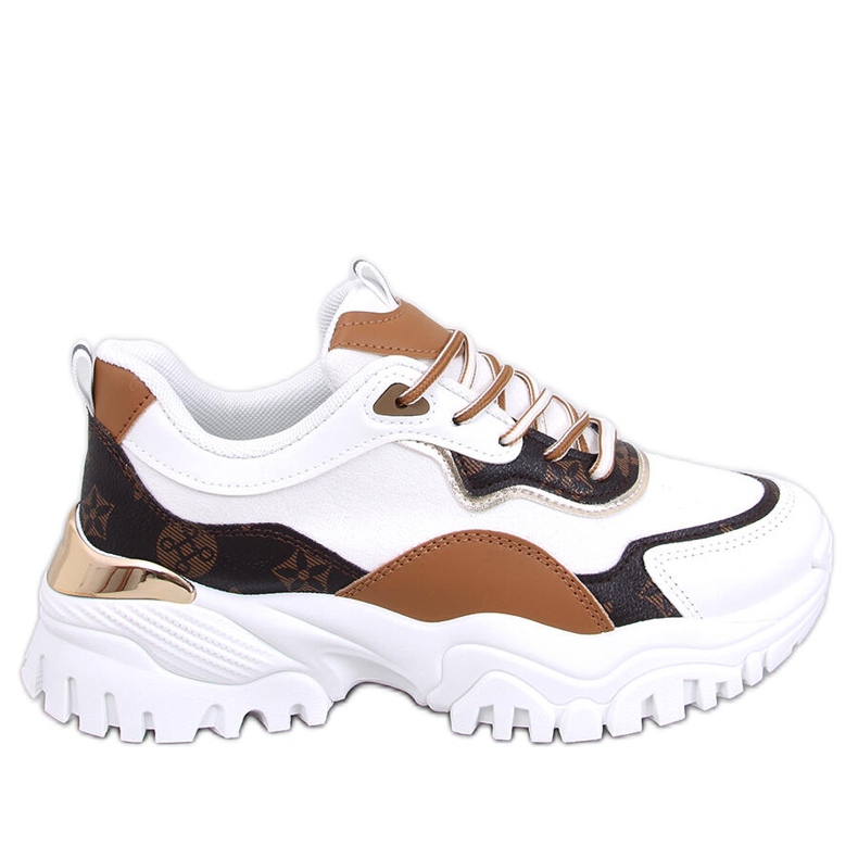 Nesbit zapatillas blancas con cuña blanco