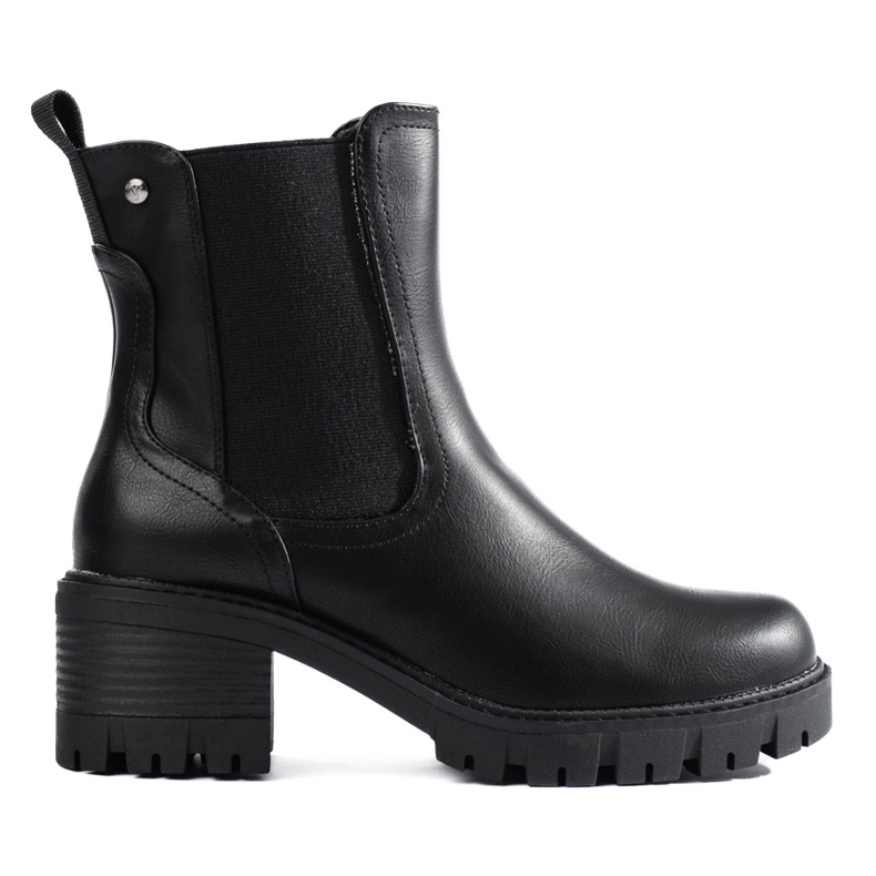 Botas Chelsea con aislamiento negras y tacón alto de Vinceza negro
