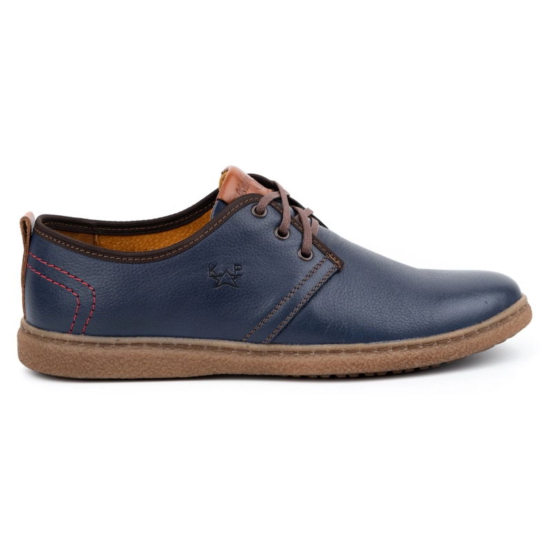 Kampol Zapatos casual hombre piel 22KAM, azul marino