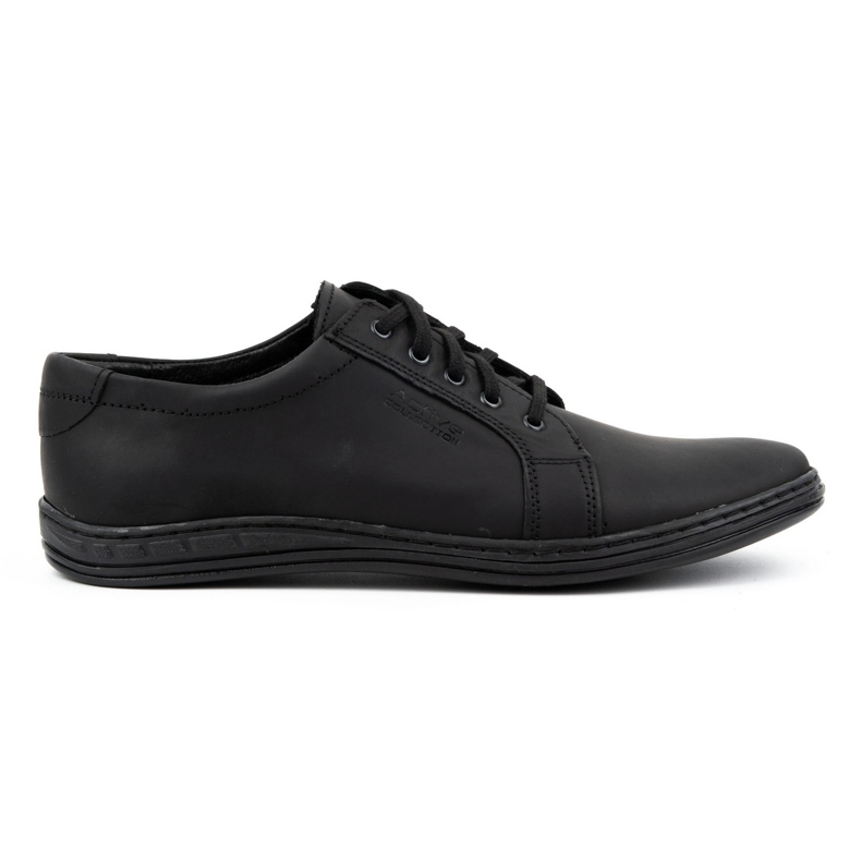 Polbut Zapatos con cordones para hombre en piel 320N, negro