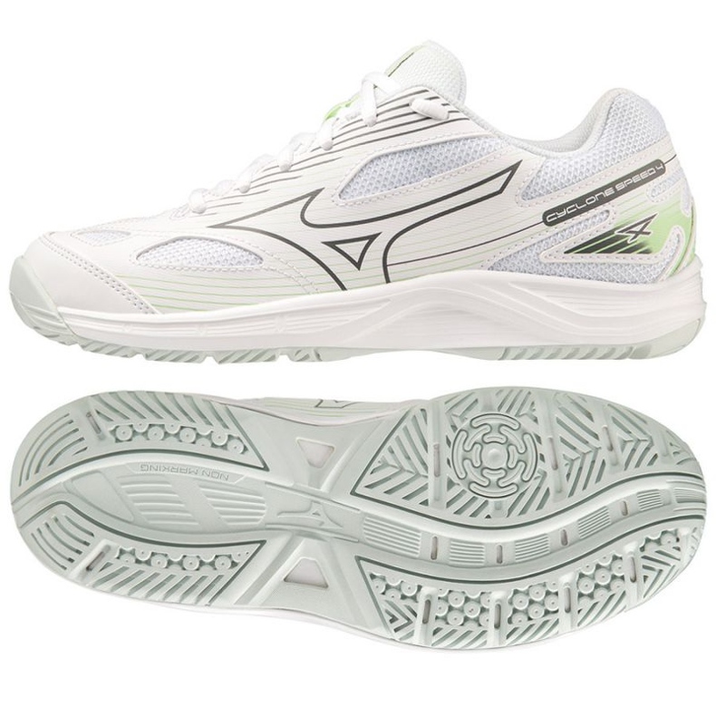 Zapatillas voleibol Mizuno Cyclone Speed ​​4 W V1GC238035 blanco blanco