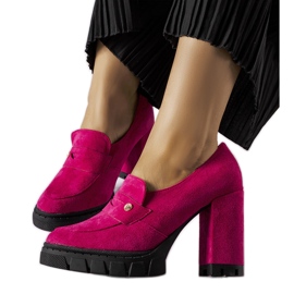 Zapatos de tacón rosas de Vinceza rosado