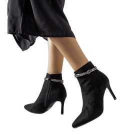 Botas aislantes negras con tacón alto de Vinceza negro