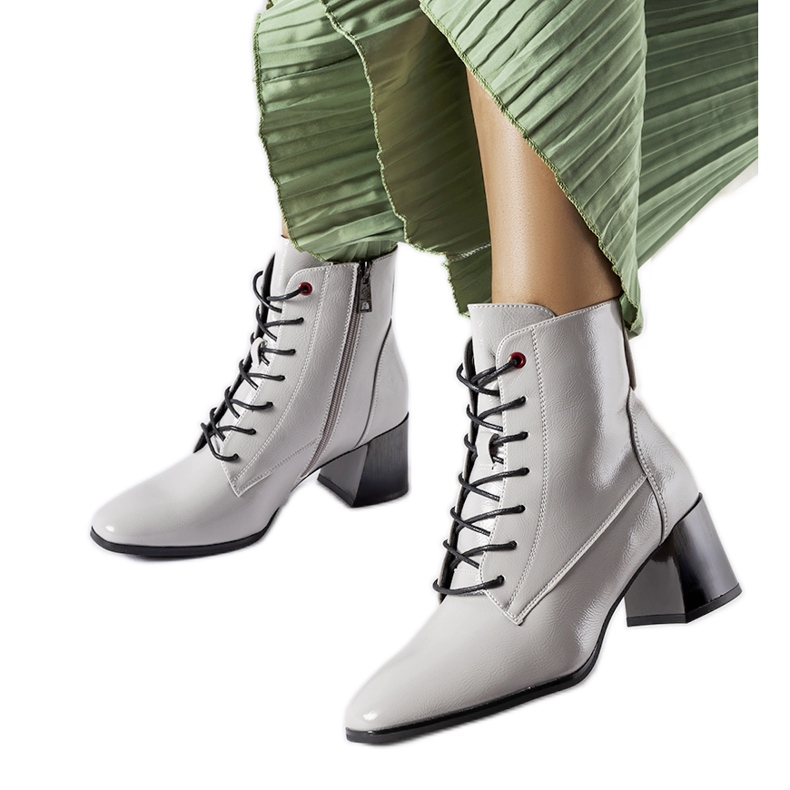 Inna Botines grises con aislamiento de Vinceza Inna Botines grises con aislamiento de Vinceza