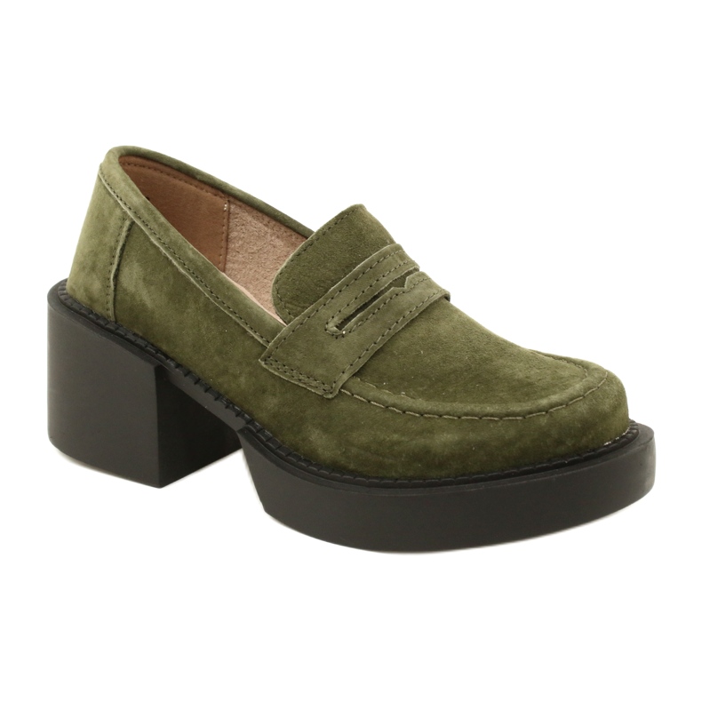 Mocasines de ante de moda Filippo DP4685/23 KH verde