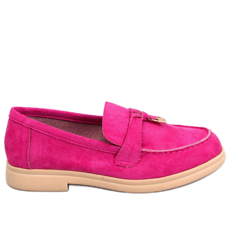Mocasines de ante de Ottavia Fucsia rosado
