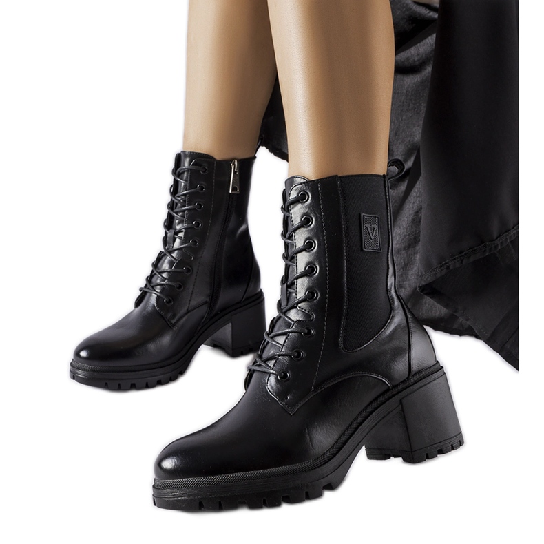 Botines con aislamiento negros de Vinceza