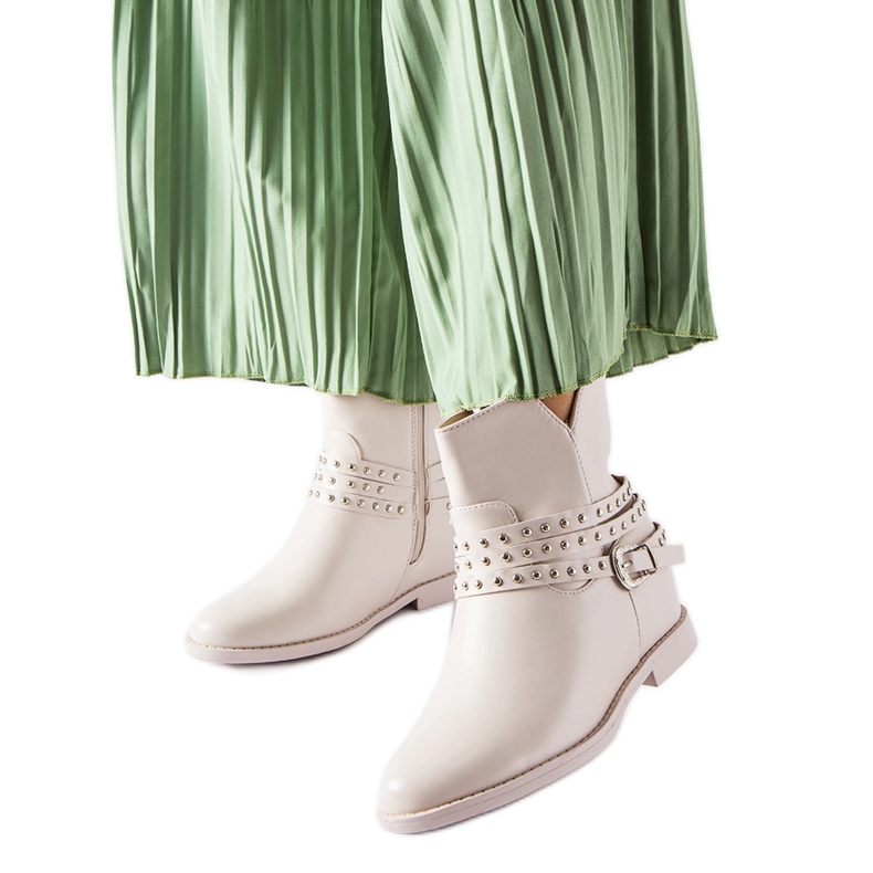 Botines beige con cuña forrada Anchorage Botines beige con cuña forrada Anchorage