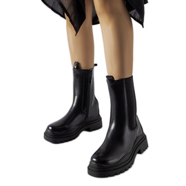 Botines Delebio macizos negros