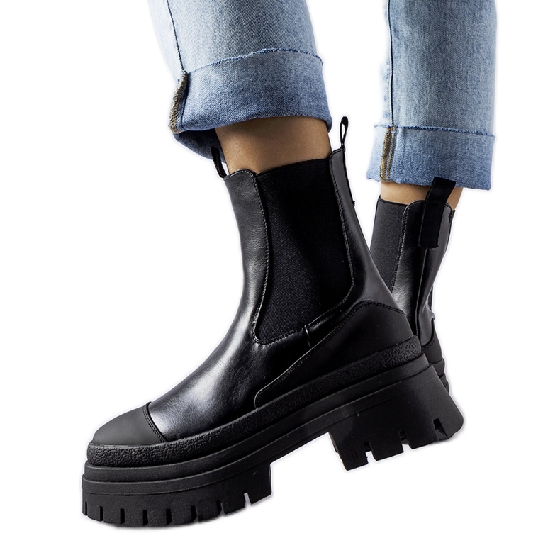 Botines sin cordones Wexford macizos negros Botines sin cordones Wexford macizos negros