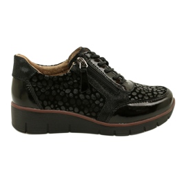 Filippo DP4912/23 BK zapatillas de piel, negro