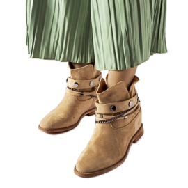 Botas de cuña con aislamiento beige de Rinehart