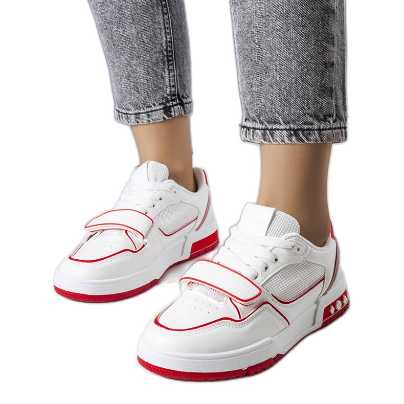 Zapatillas de mujer Ollie rojas blanco