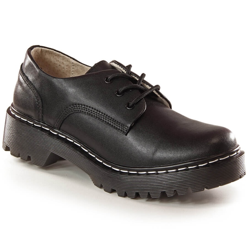 Zapatos oxford mujer piel negro Filippo GLN441
