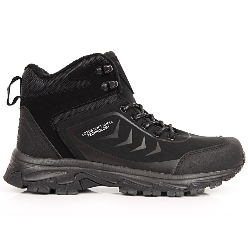 Zapatos trekking hombre negros McBraun 1403