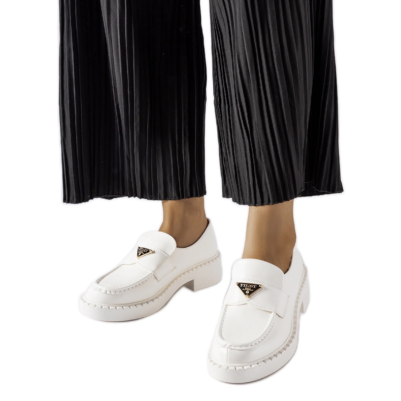 Inna Mocasines de mujer Milne blancos