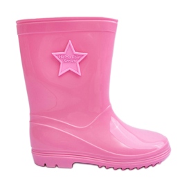 PG3 Botas de agua infantiles de goma rosa Malvi rosado