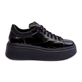 Lemar Deportivas Mujer Charol Plataforma Negro Milonia