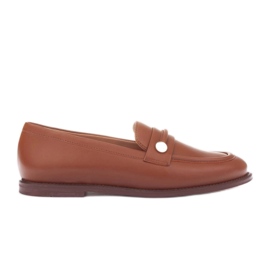 Marco Shoes Mocasines tipo mocasín de piel marrón