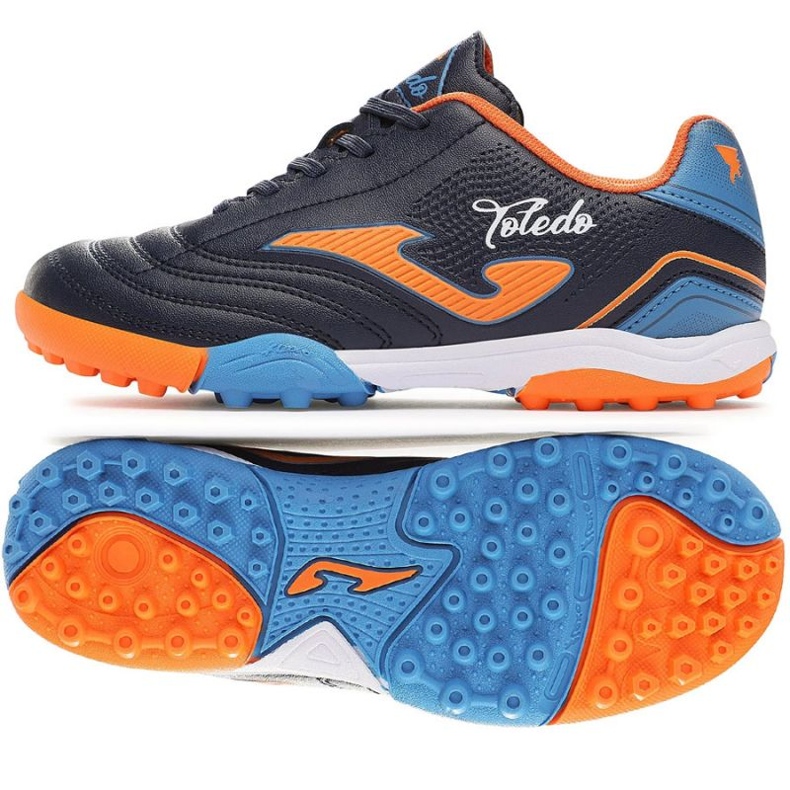Zapatillas de fútbol Joma Toledo 2303 Tf Jr TOJW2303TF azul