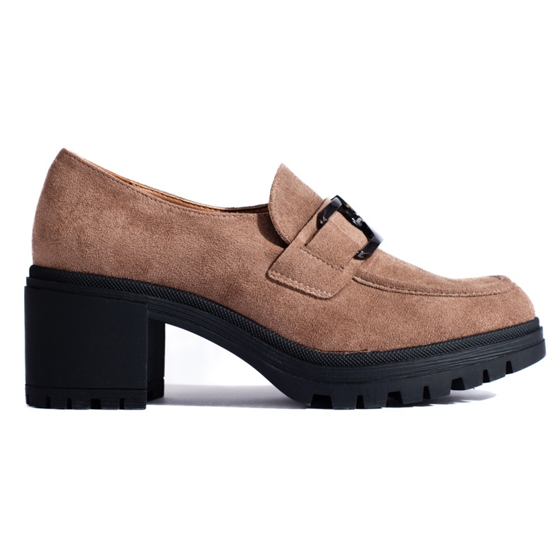 Vinceza Zapatos tacón Shelovet ante beige oscuro