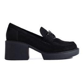 Zapatos tacón mujer Shelovet ante negro