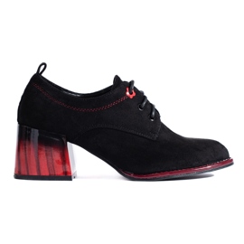 Zapatos tacón Shelovet ante negro