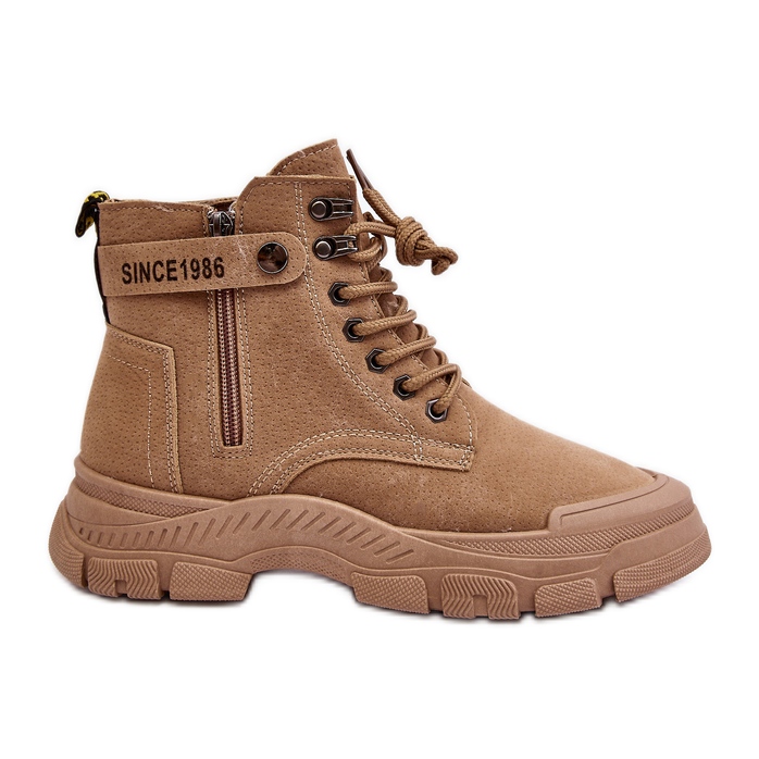 Botines Mujer Ante Insulados Beige Jailina