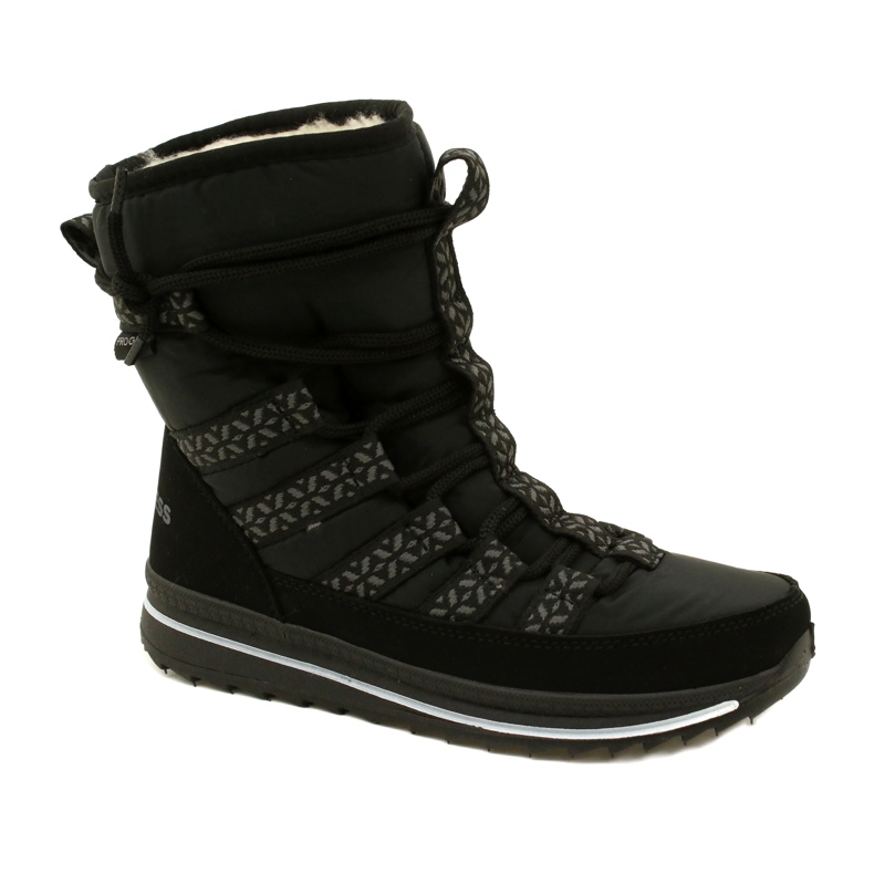 Botas de nieve para mujeres Progress progj-20-02 botas negras negro Botas de nieve para mujeres Progress progj-20-02 botas negras negro